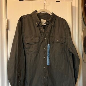 New Lucky Brand Men's Dark Green Casual Shirt